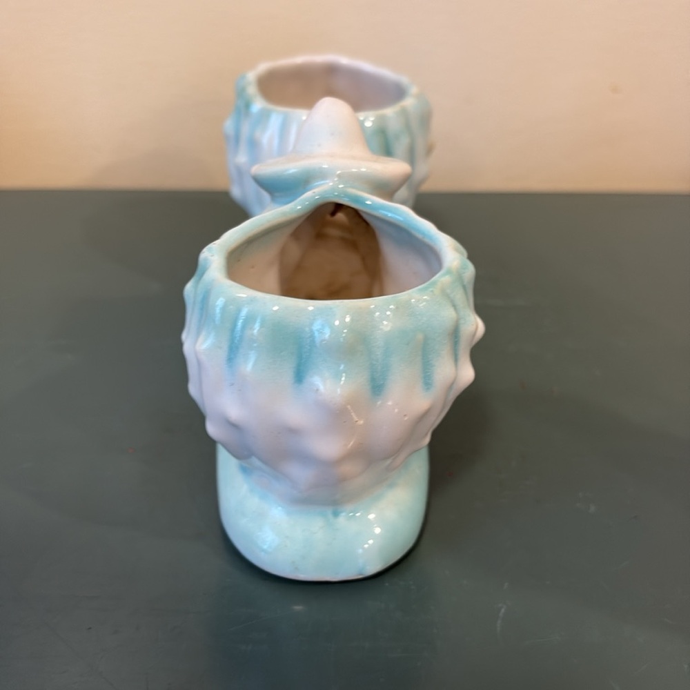Vintage McCoy Pottery Southwest-style Double Planter. Sleeping Man & 2 Cacti. - Picture 4 of 7
